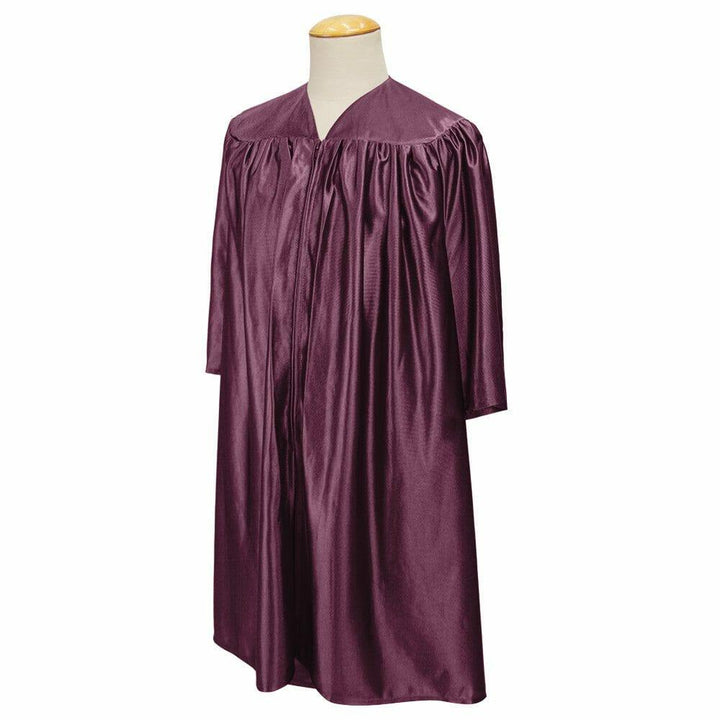 Children's Shiny Maroon Choir Robe - Choir On