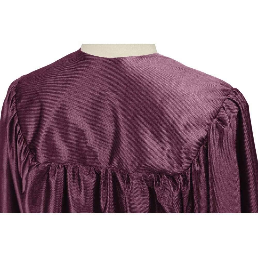 Children's Shiny Maroon Choir Robe - Choir On