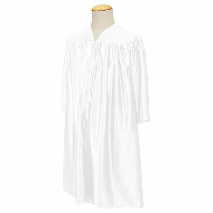 Children's Shiny White Choir Robe - Choir On