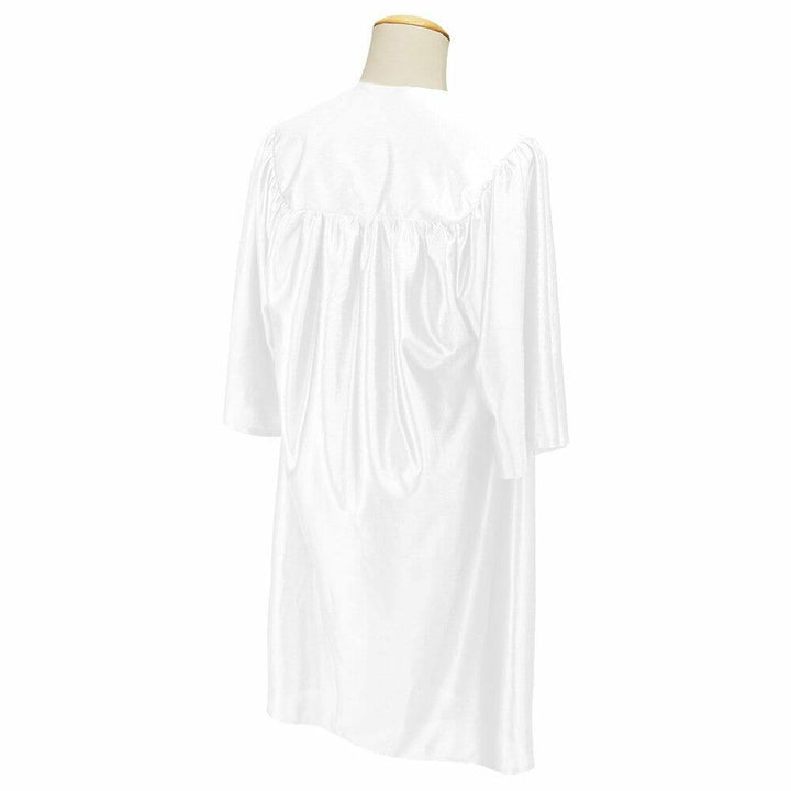 Children's Shiny White Choir Robe - Choir On