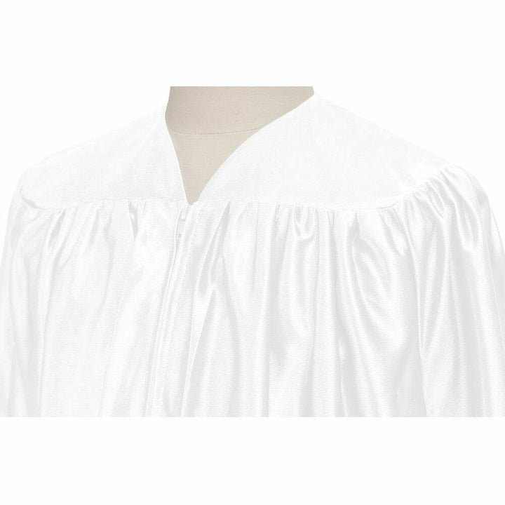 Children's Shiny White Choir Robe - Choir On