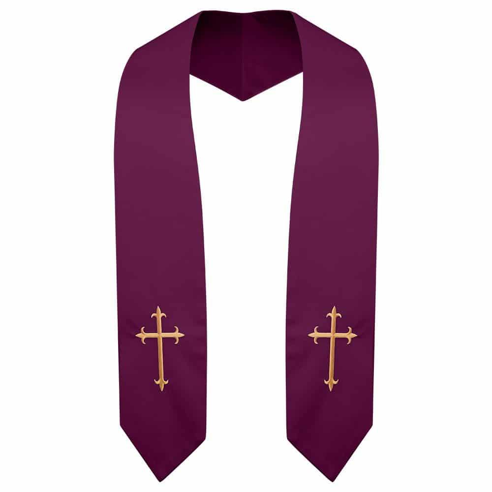 Maroon Classic Choir Stole - Choir On