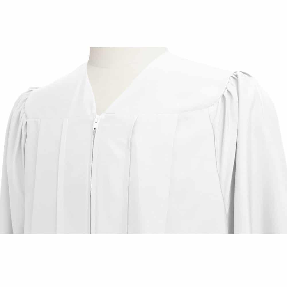 Matte White Choir Robe - Choir On