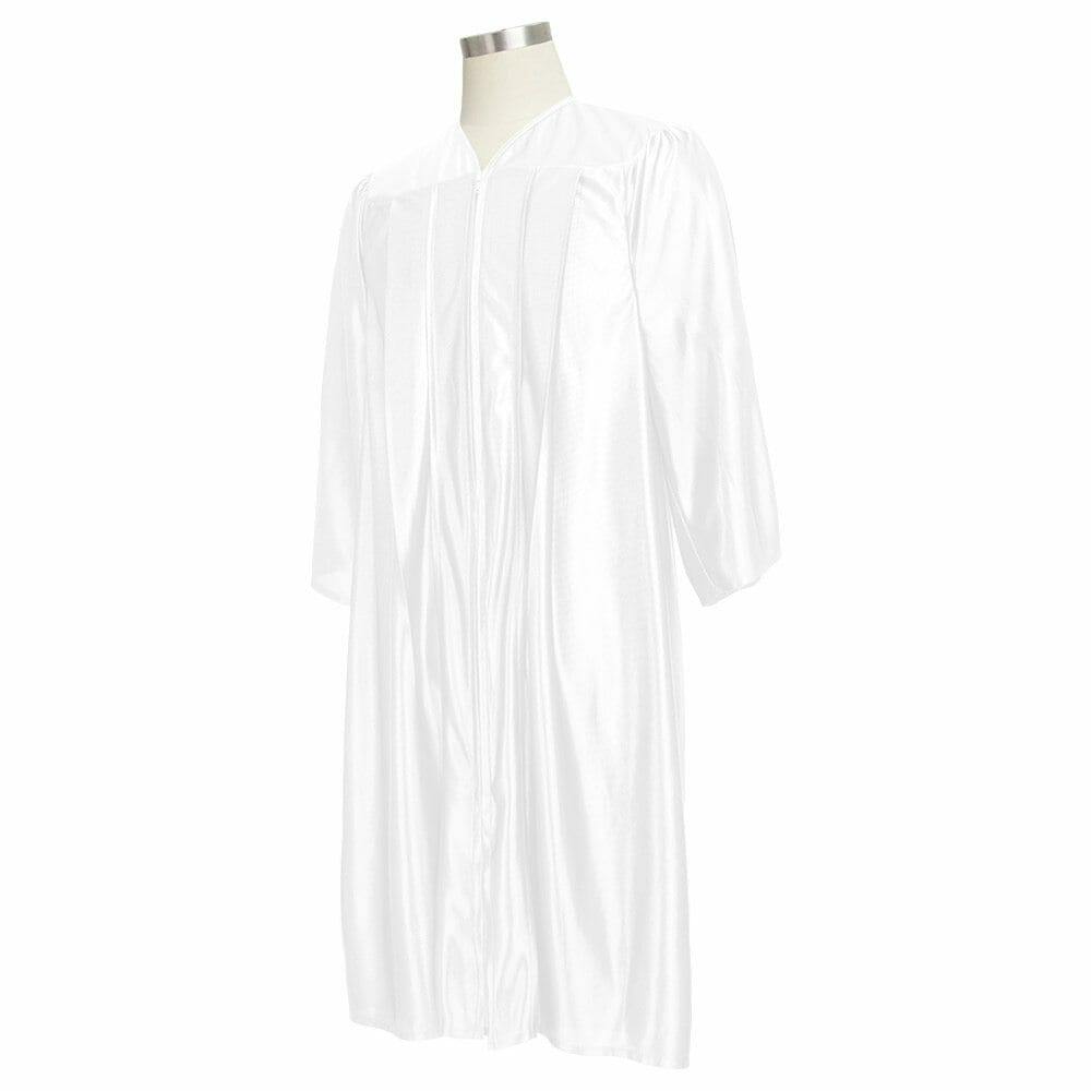 Shiny White Choir Robe - Choir On