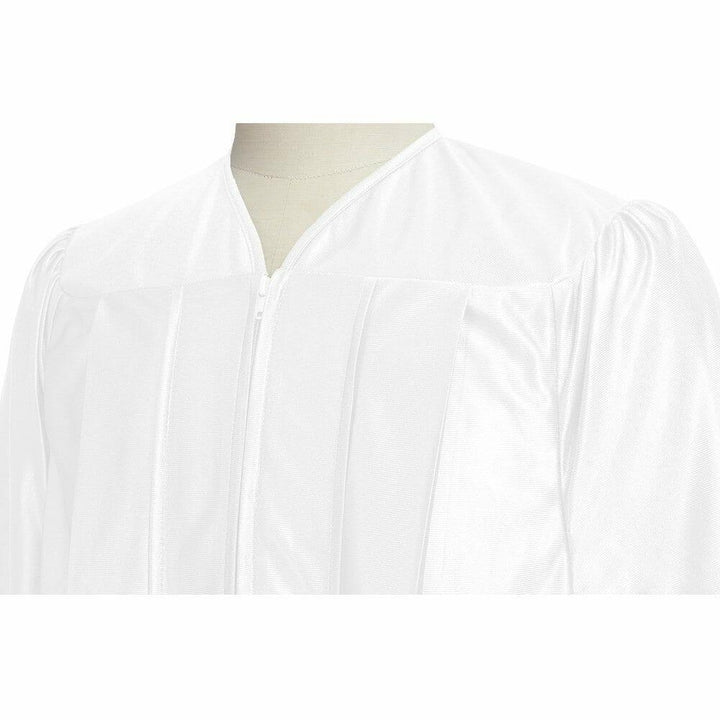 Shiny White Choir Robe - Choir On