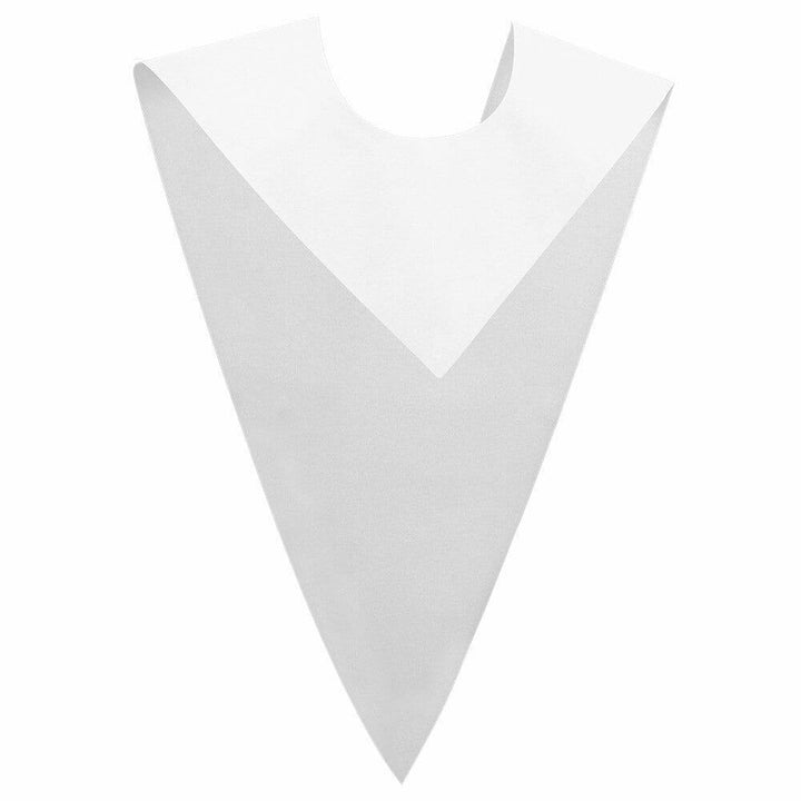 White V-Neck Choir Stole - Choir On